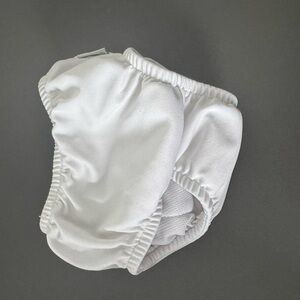 Elegant White Kids Swim Diaper